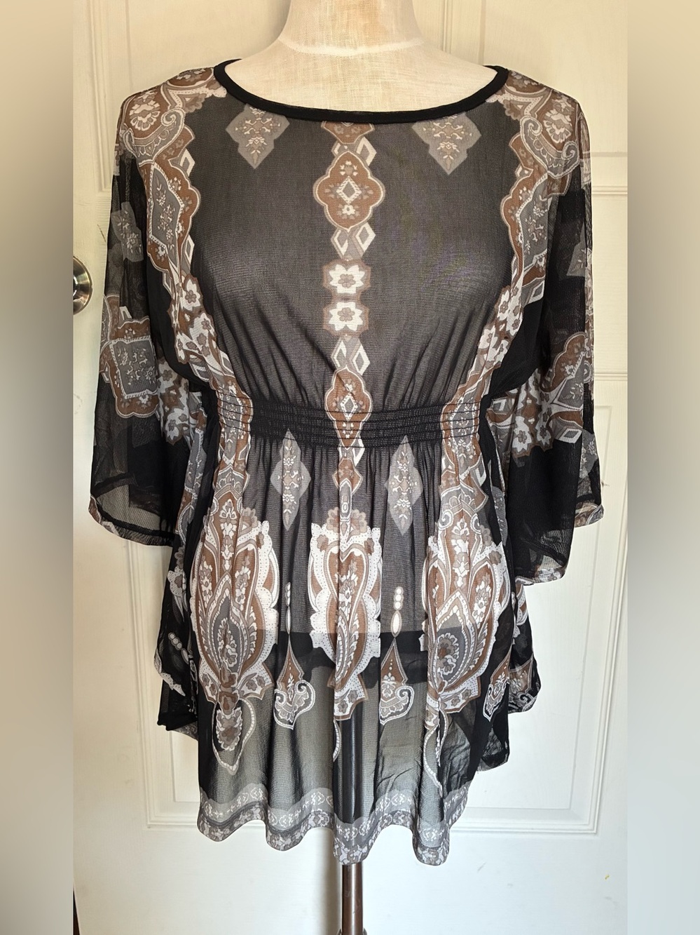 INC international concepts size small/ butterfly sleeves/ pull over blouse
